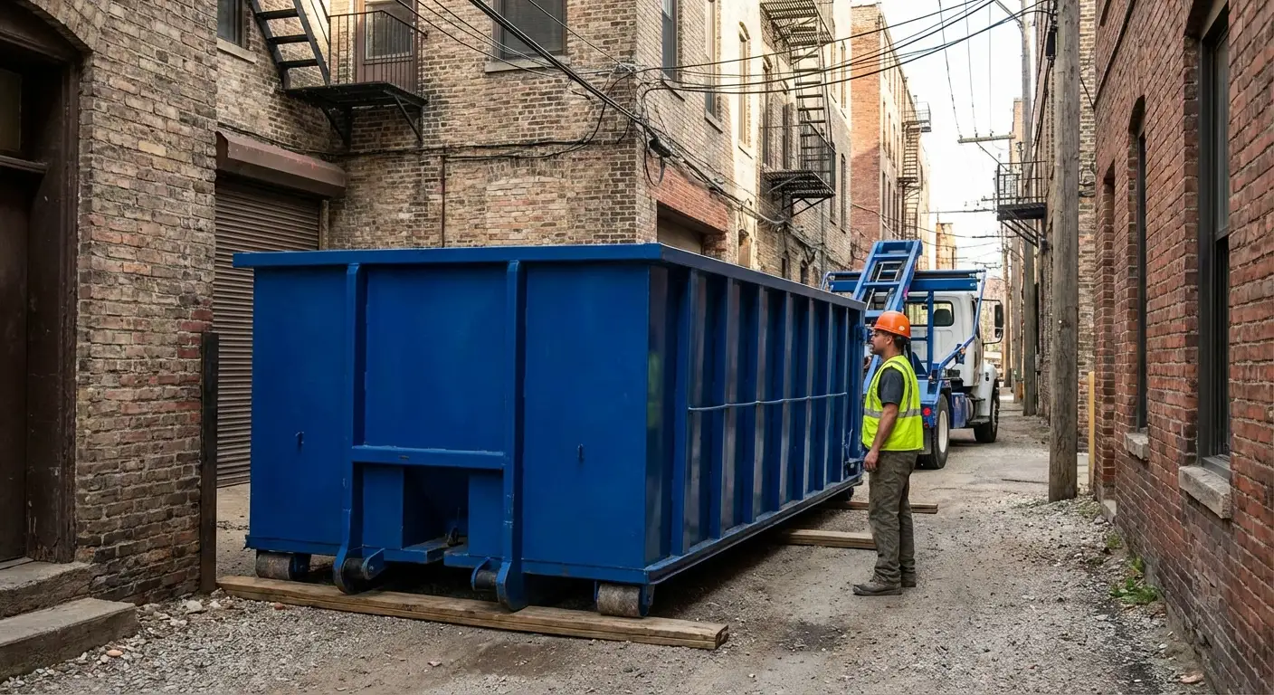 Narrow alley access challenges in Kissimmee