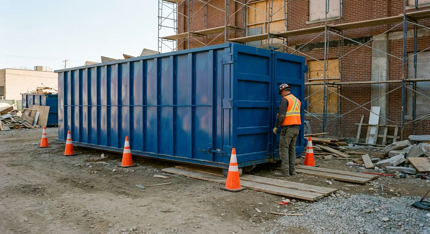 Safety inspection of dumpster placement site in Kissimmee, FL