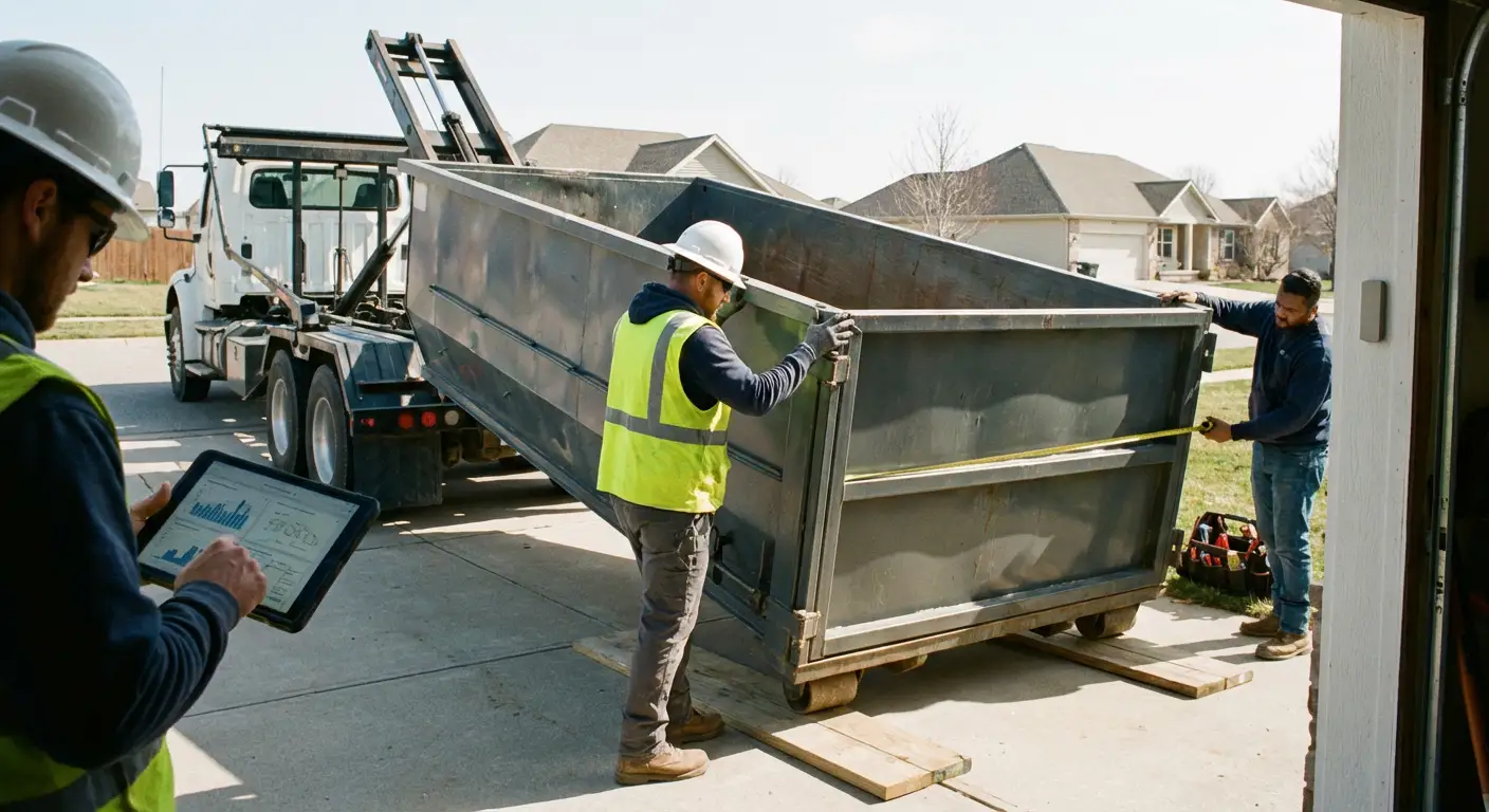 Roll-off dumpster dimensions and capacity guide in Kissimmee, FL