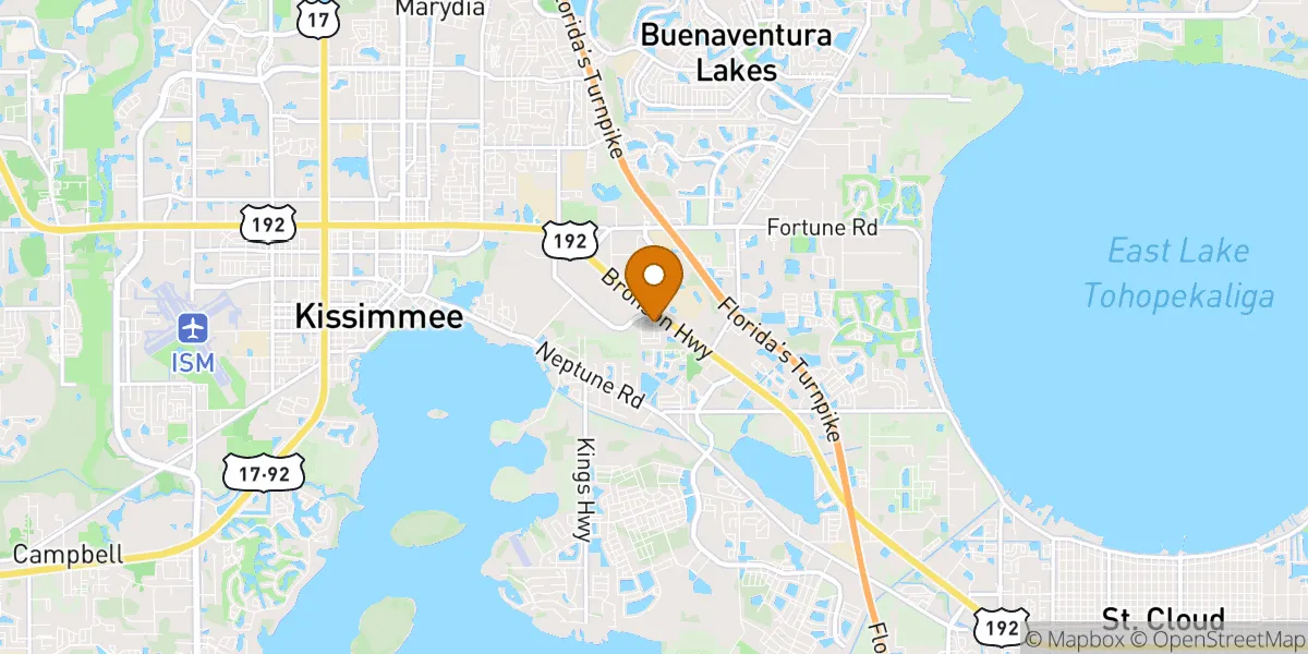 neighborhood map in Kissimmee, FL