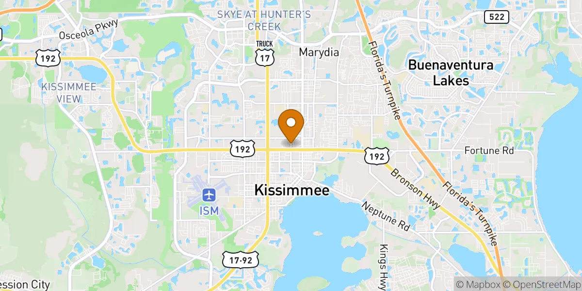 neighborhood map in Kissimmee, FL